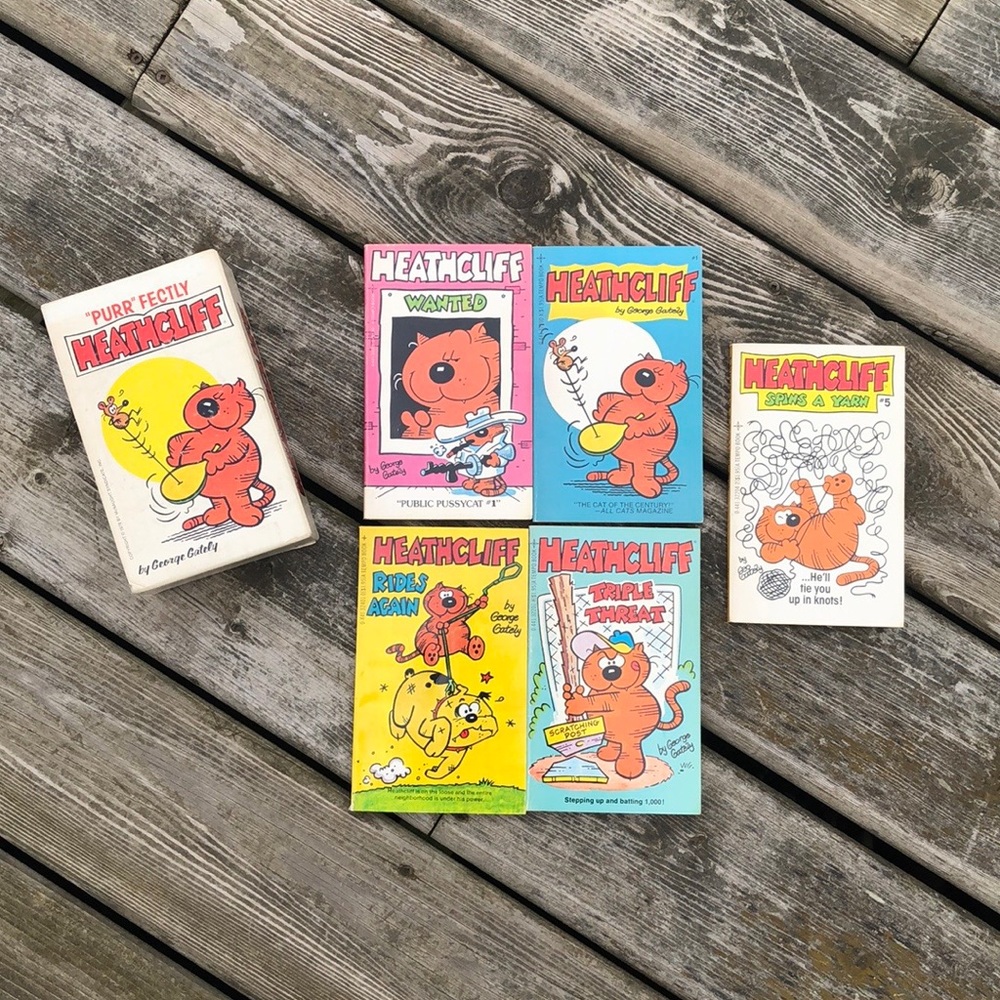 Vintage Retro Heathcliff Box Set with bonus book